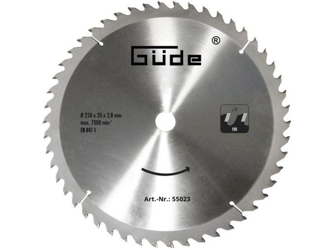 Pilový kotouč HM 250 x 20 mm - 50z
